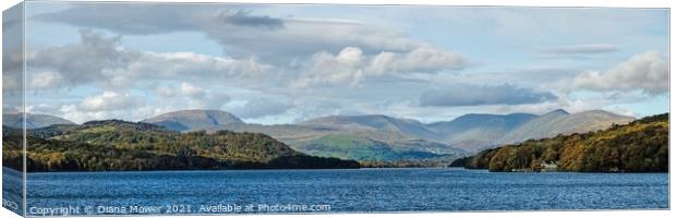  Fairfield Horseshoe Panoramic View Canvas Print by Diana Mower