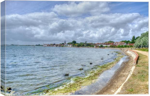 Bosham Quay West Sussex Canvas Print by Diana Mower