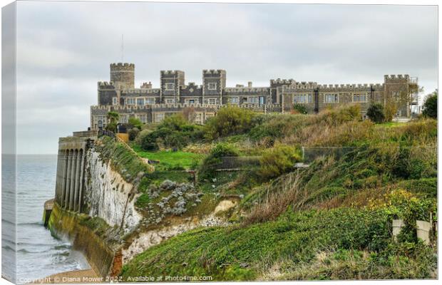 Kingsgate Castle Kent Canvas Print by Diana Mower