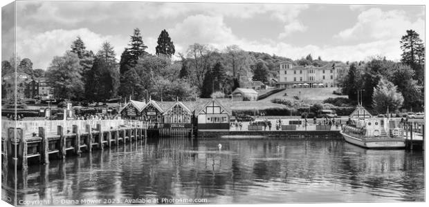  Bowness on Windermere Cumbria   Canvas Print by Diana Mower