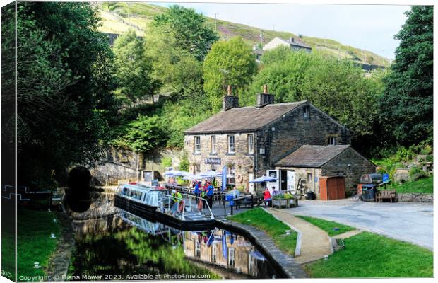 Marsden Tunnel End Standedge   Canvas Print by Diana Mower