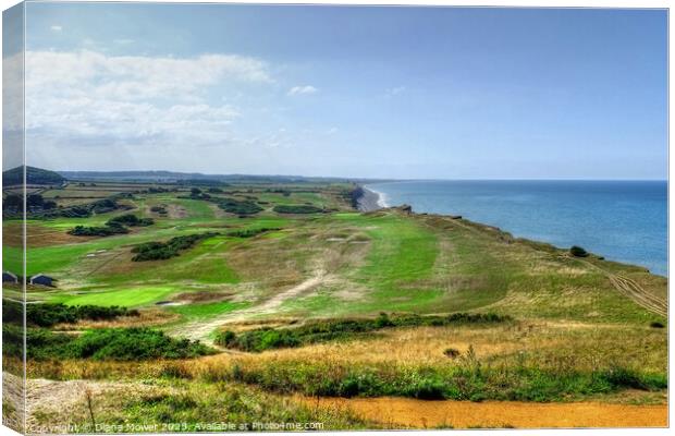 Sheringham Golf Course Canvas Print by Diana Mower