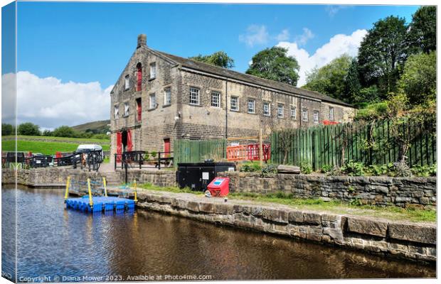 Standedge Visitor Centre Tunnel End Canvas Print by Diana Mower