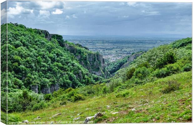Cheddar Gorge View  Canvas Print by Diana Mower