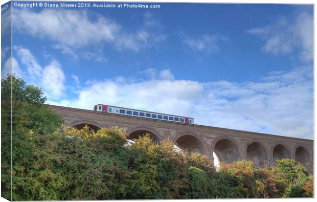 Chappel Viaduct Essex Canvas Print by Diana Mower