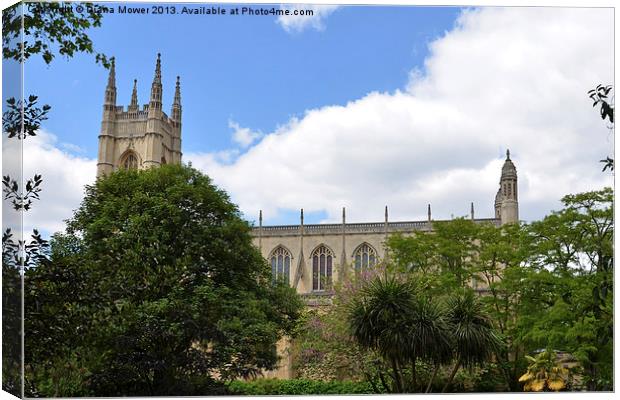 St Lukes Church and Gardens Chelsea and Kensington Canvas Print by Diana Mower