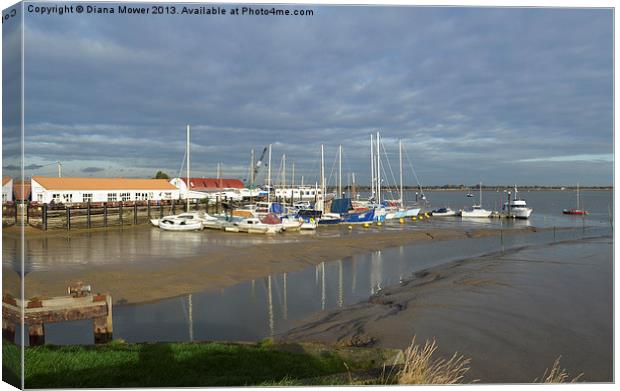 Heybridge Basin Essex Canvas Print by Diana Mower