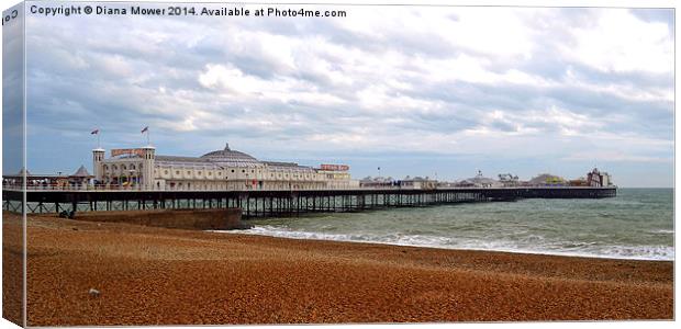 Brighton Pier Canvas Print by Diana Mower