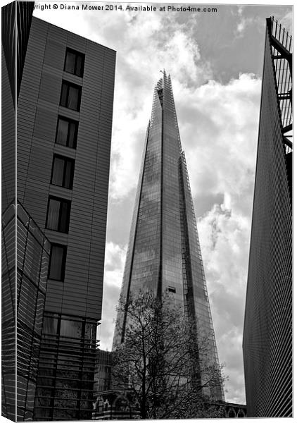  London Skyscrapers Canvas Print by Diana Mower