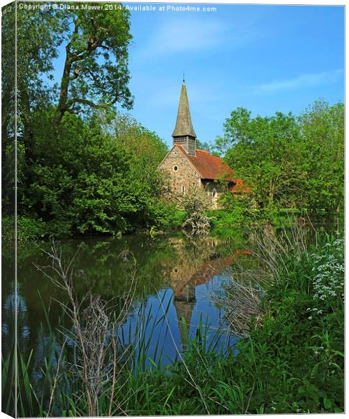  All Saints Ulting Canvas Print by Diana Mower
