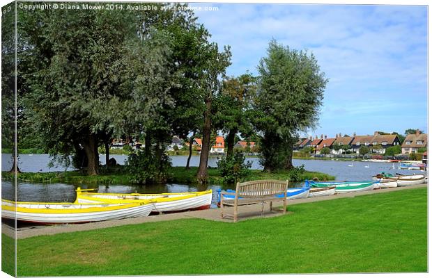  Thorpeness Suffolk Canvas Print by Diana Mower