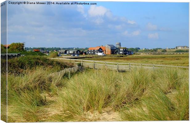  Walberswick Suffolk Canvas Print by Diana Mower