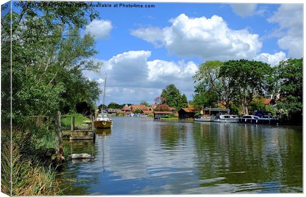  Beccles Suffolk   Canvas Print by Diana Mower
