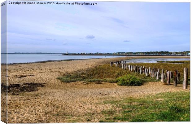  St Osyth and Brightlingsea Canvas Print by Diana Mower