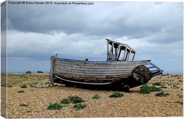  Dungeness Boat Canvas Print by Diana Mower