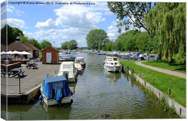  The Waveney, Beccles.  Canvas Print by Diana Mower