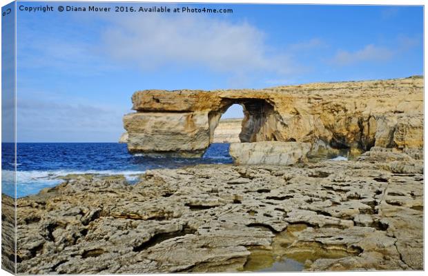 The Azure window Canvas Print by Diana Mower
