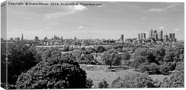 Greenwich park  Canvas Print by Diana Mower