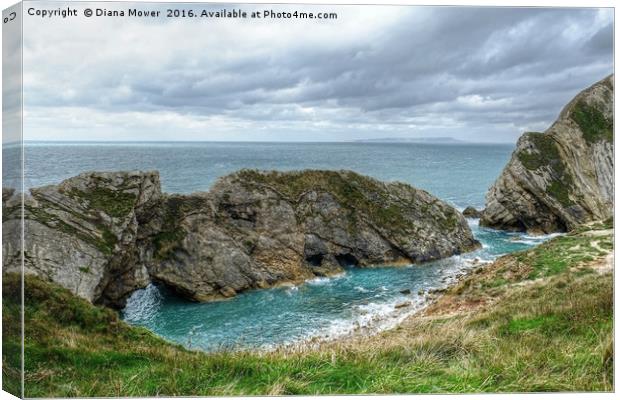 Stair Hole, Dorset. Canvas Print by Diana Mower
