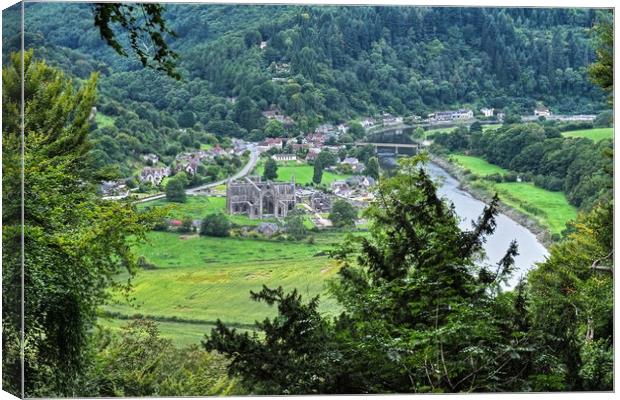 Tintern , Monmouthshire, Wales. Canvas Print by Diana Mower