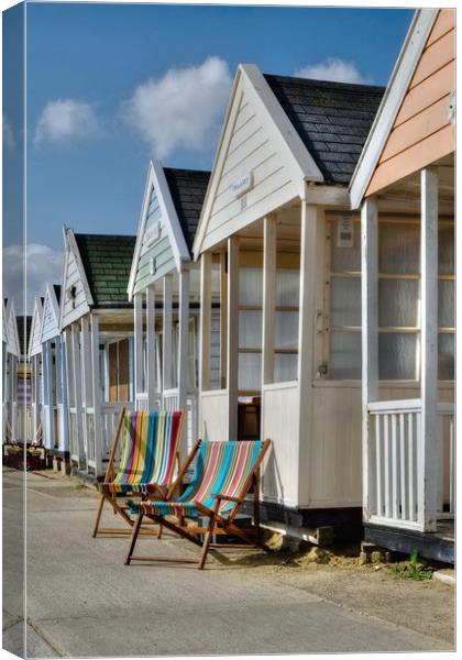 Relax in Southwold  Canvas Print by Diana Mower