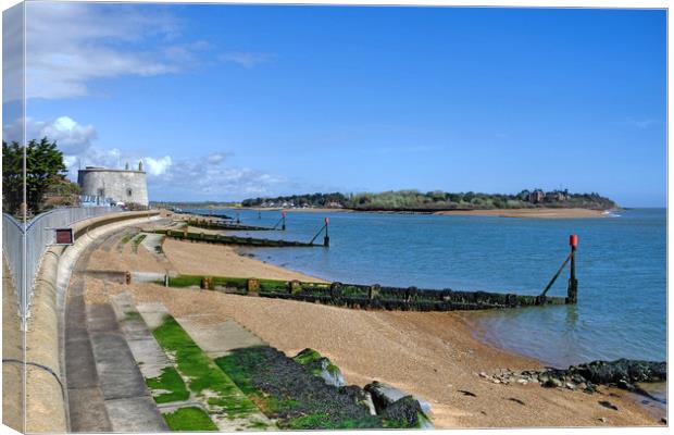 Felixstowe Ferry and Bawdsey Quay Canvas Print by Diana Mower