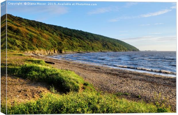 Early evening Sand Bay  Canvas Print by Diana Mower