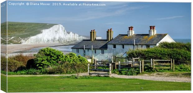 The Seven Sisters iconic view Canvas Print by Diana Mower