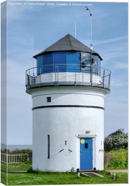 Pakefield Coastwatch lighthouse  Canvas Print by Diana Mower