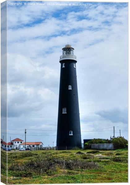 Dungeness lighthouse Kent Canvas Print by Diana Mower