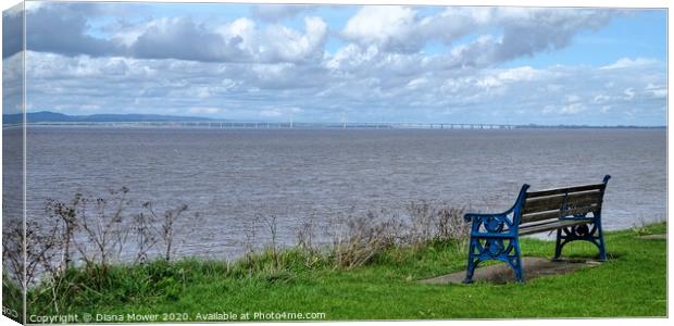 Battery Point view Portishead Somerset Canvas Print by Diana Mower