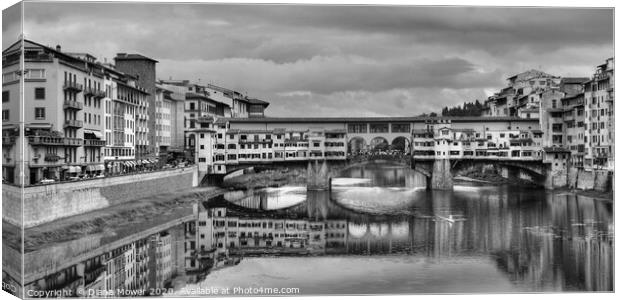  Ponte Vecchio Florence Tuscany Italy Canvas Print by Diana Mower