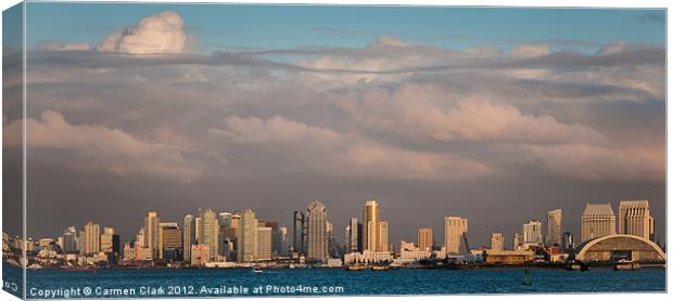 San Diego City scape Canvas Print by Carmen Clark