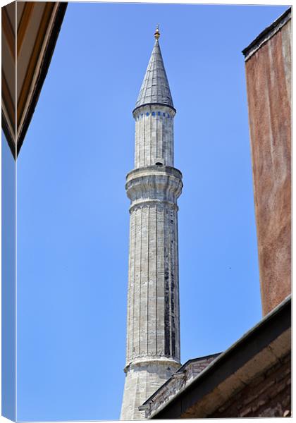 Calling Tower Hagia Sophia Canvas Print by Arfabita  