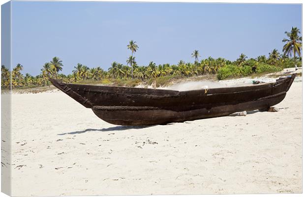 Goan Fishermans boat and tackle Canvas Print by Arfabita  