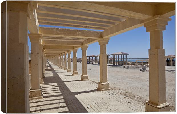 Pagoda shapes Dwarka Canvas Print by Arfabita  