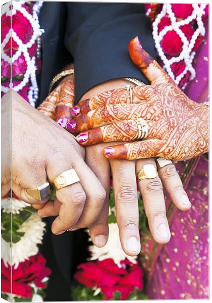 Great Hindu Wedding Now you are are Vertically Canvas Print by Arfabita  