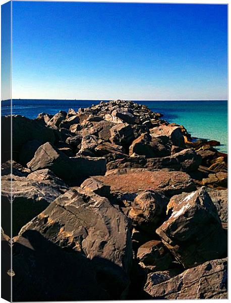 Heavenly Jetty Canvas Print by Susan Medeiros