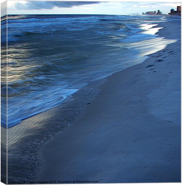 Water Painted Sand Canvas Print by Susan Medeiros