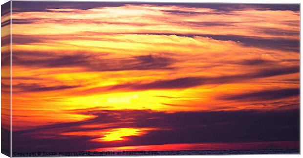 Dense Sunset Canvas Print by Susan Medeiros