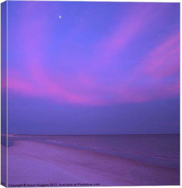 Mystical Wisps Of Purple Canvas Print by Susan Medeiros