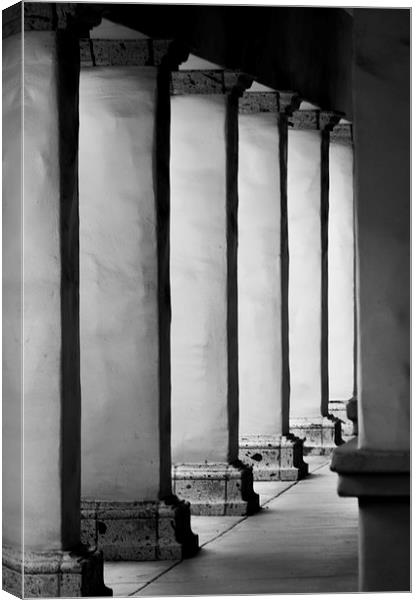 Columns Canvas Print by Panas Wiwatpanachat