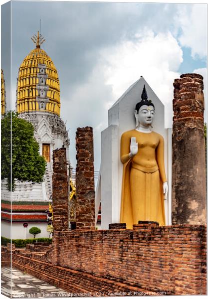 Ancient Perspective Canvas Print by Panas Wiwatpanachat