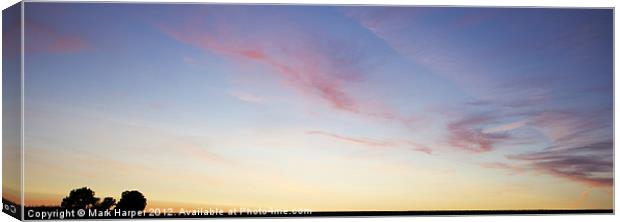 Sunset Clouds. Canvas Print by Mark Harper