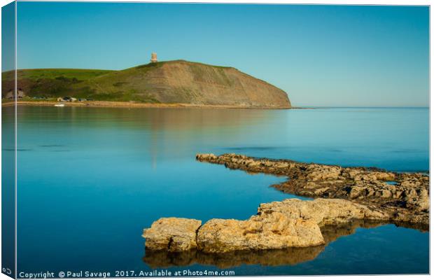 Kimmeridge Bay with a 10 stop filter Canvas Print by Paul Savage