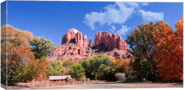   Sedona in the Fall (Autumn) Canvas Print by paul lewis