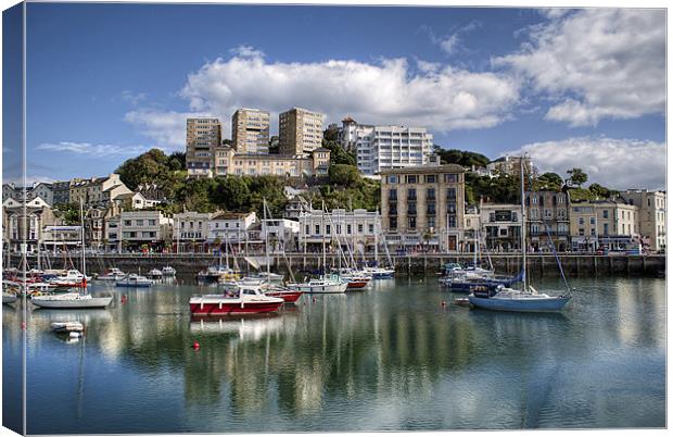 Torquay Harbor Canvas Print by Louise Wagstaff