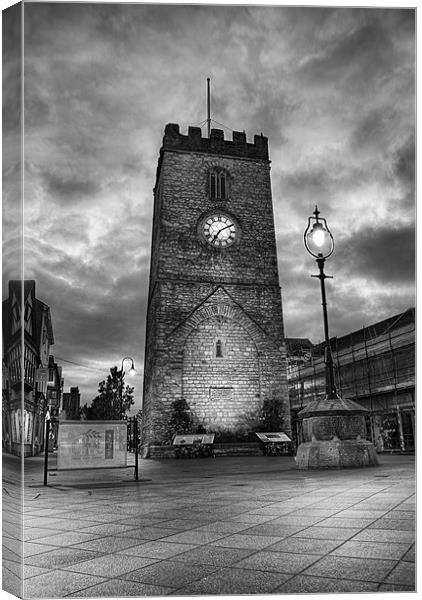 St Leonard's Tower, Mono Canvas Print by Louise Wagstaff