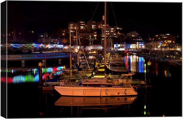 Torquay Harbor Canvas Print by Louise Wagstaff