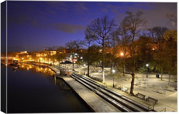 Chester Riverbank Canvas Print by Ben Welsh